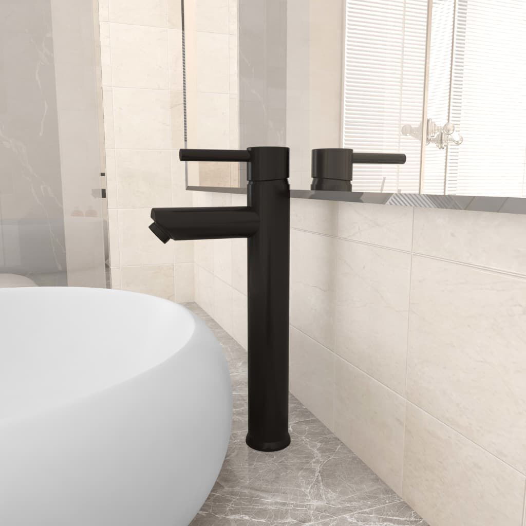 Mitigeur de Salle de Bain Noir 12x30 cm