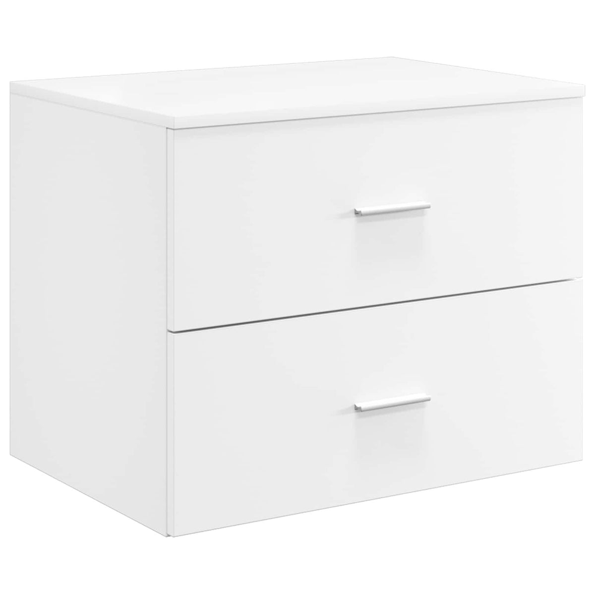Meuble de Salle de Bain Suspendu Blanc 62,5x44,5x50 cm