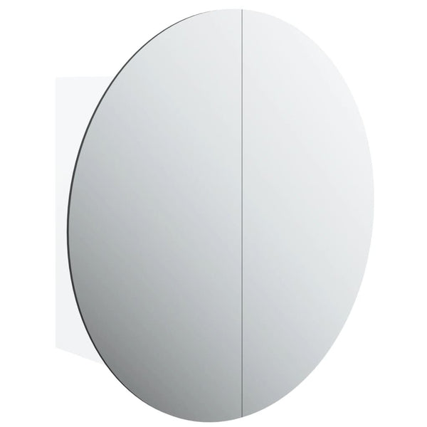 Armoire Miroir Rond LED Blanc 47x47x17,5 cm - vue 2