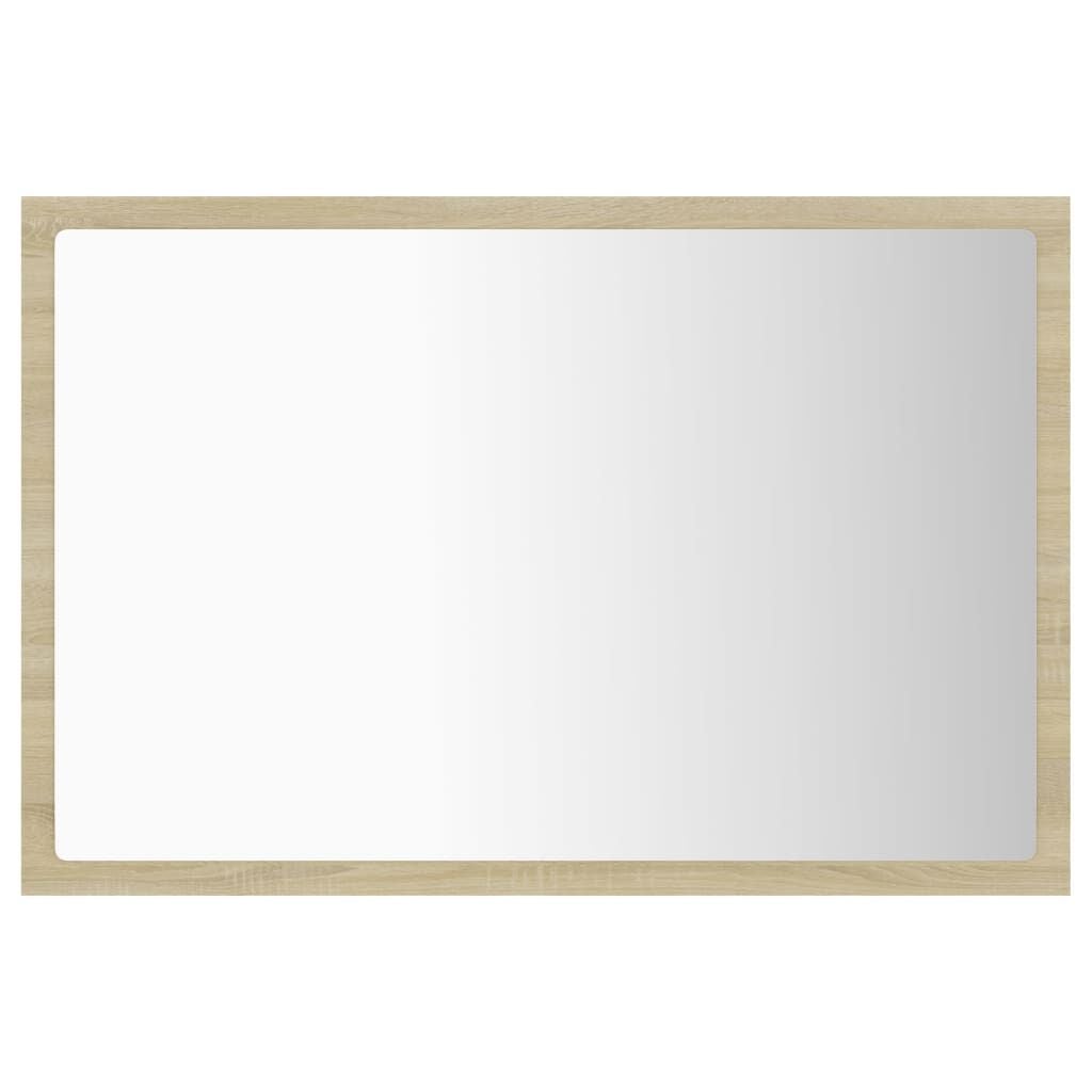 Miroir LED de Salle de Bain Chêne Sonoma - 60x8,5x37 cm