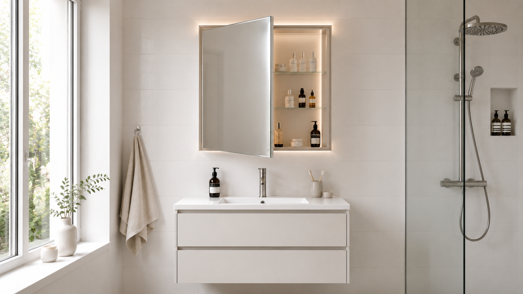 Armoire de toilette avec miroir