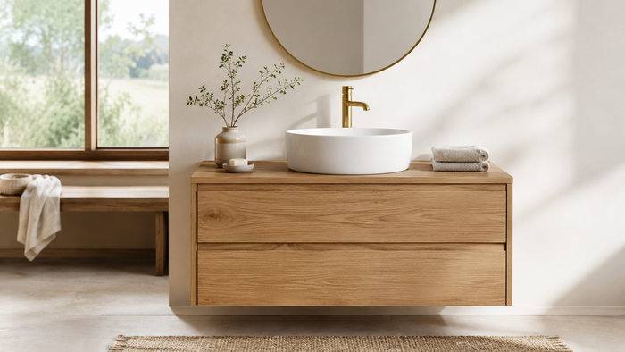 Meuble salle de bain bois