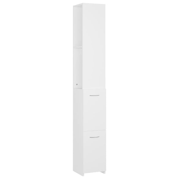 Armoire Colonne de Salle de Bain Blanc - 25x26,5x170 cm