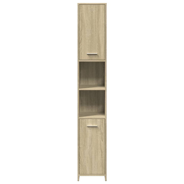 Colonne de salle de bain chêne sonoma 30x30x183.5 cm
