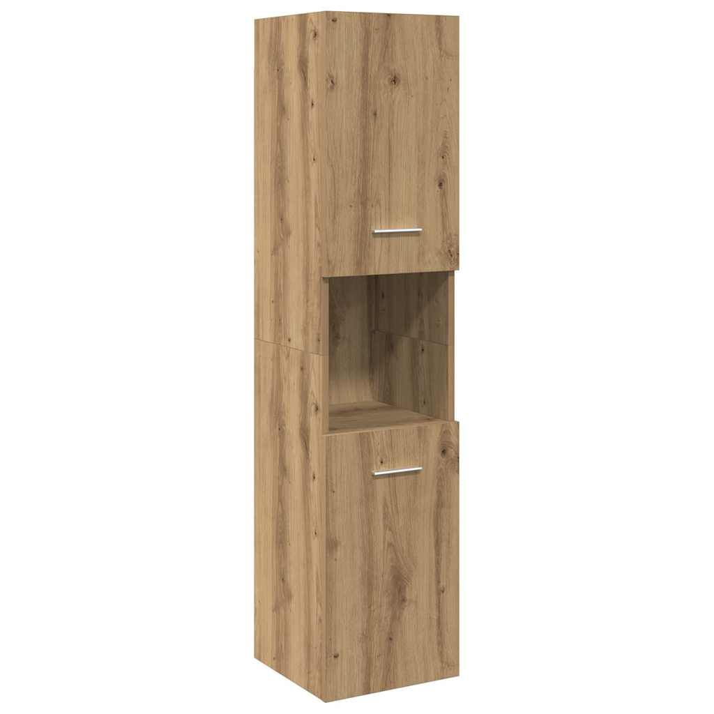 Armoire Colonne Suspendue Chêne Artisanal 30x30x130 cm - vue 2