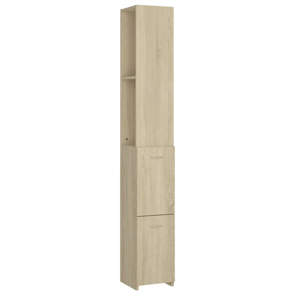 Armoire Colonne de Salle de Bain Chêne Sonoma - 25x26,5x170 cm