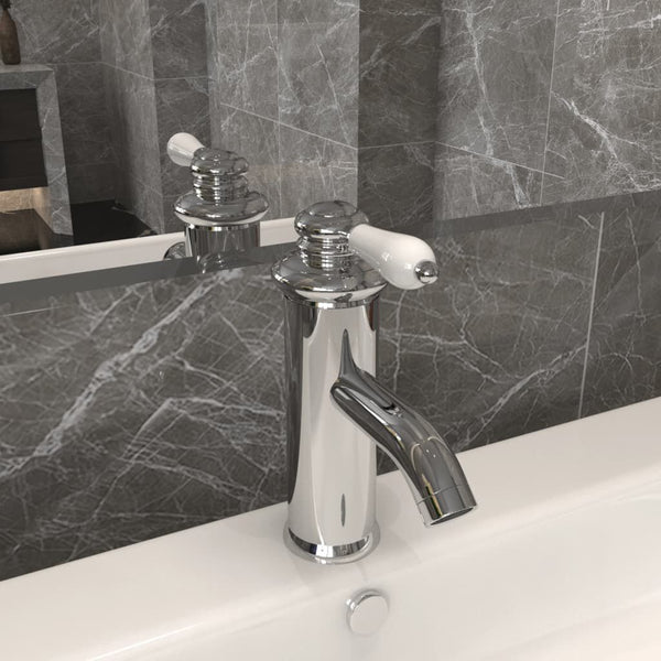 Robinet de Lavabo Salle de Bain Finition Chromée 130x180 mm