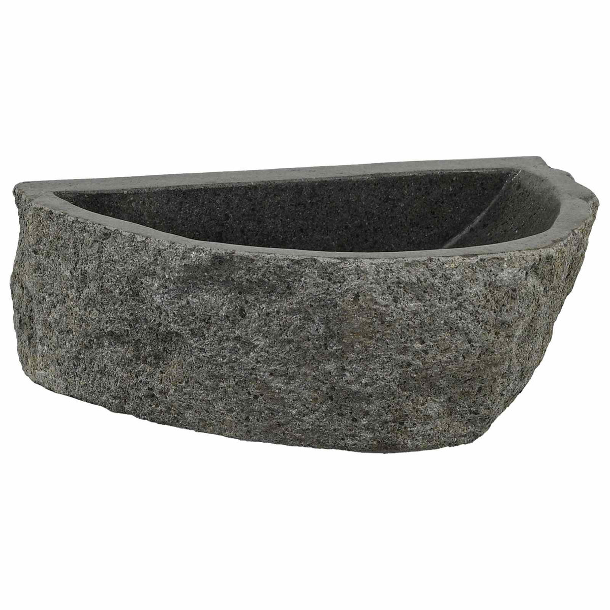 Lavabo Mural en Pierre de Rivière 37 x 30 x 12 cm - Gris