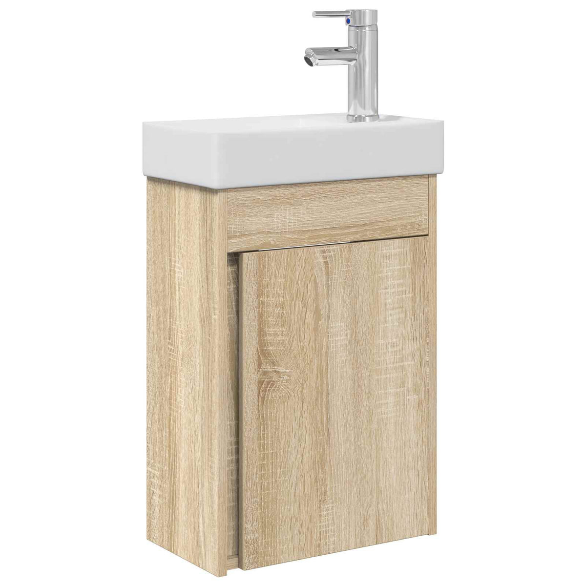 Meuble de Salle de Bain avec Robinet Chêne Sonoma 40,5x22,5x62 cm