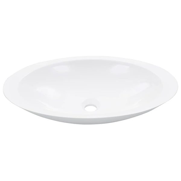 Lavabo en Fonte Minérale et Marbre 59,3 x 35,1 x 10,7 cm - Blanc
