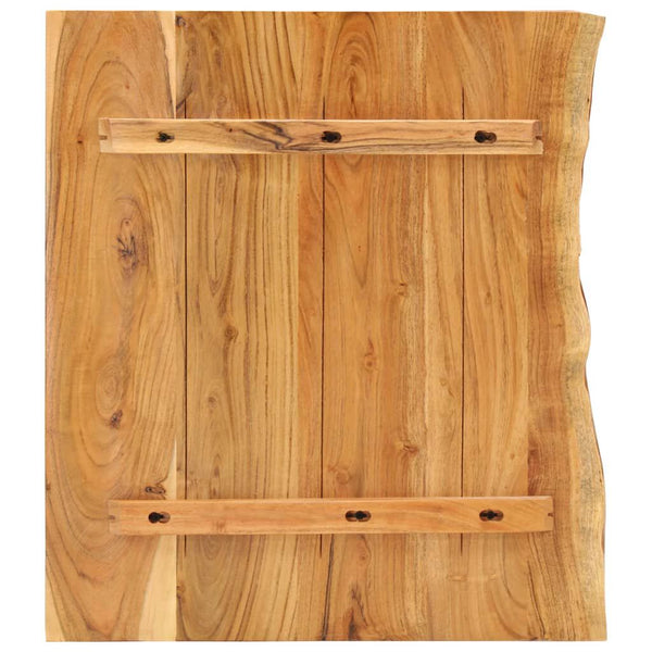 Dessus de Meuble-Lavabo Salle de Bain Acacia 58x52x2,5 cm