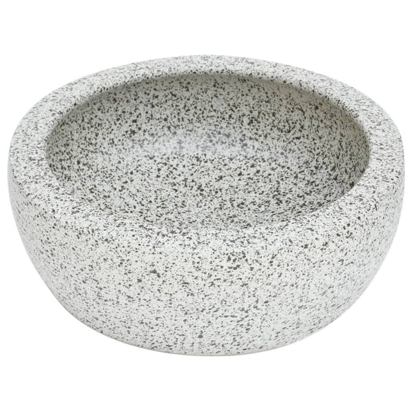 Vasque à Poser Ronde Céramique Gris Ø41x14 cm