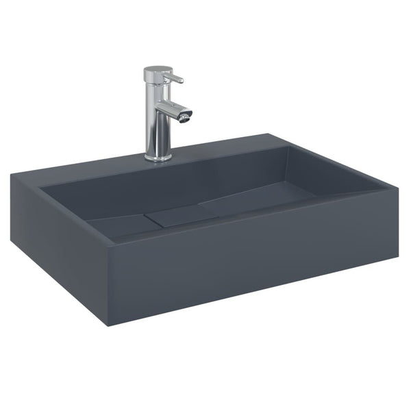 Vasque Fonte Minérale Anthracite 50x38x11 cm