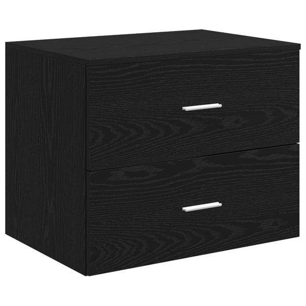 Meuble de Salle de Bain Suspendu Chêne Noir 62,5x44,5x50 cm