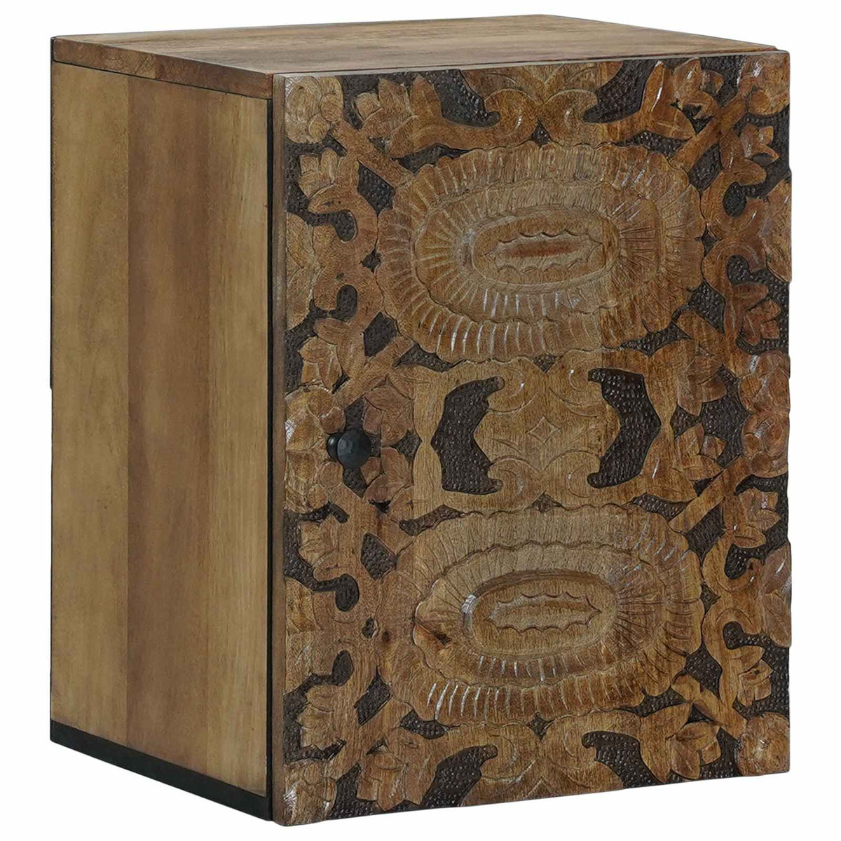 Cabinet de Salle de Bain Suspendu Marron 38x33,5x48 cm