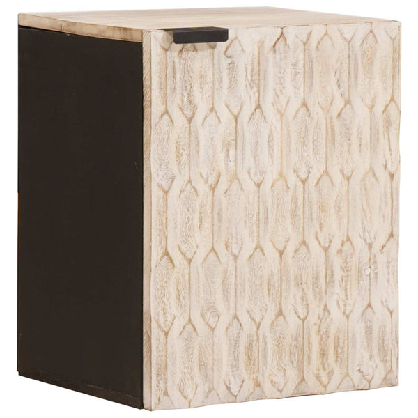 Cabinet de Salle de Bain Suspendu Blanc 38x33x48 cm
