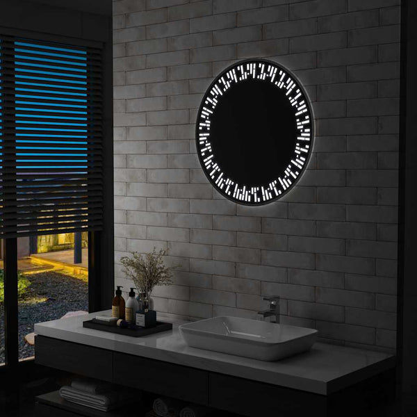 Miroir LED pour Salle de Bain Rond - 70 cm