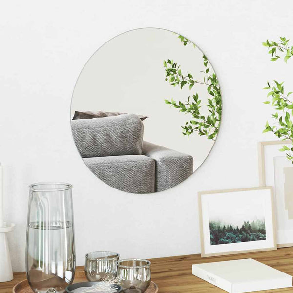 Miroir Mural Rond - Ø40 cm Verre Trempé